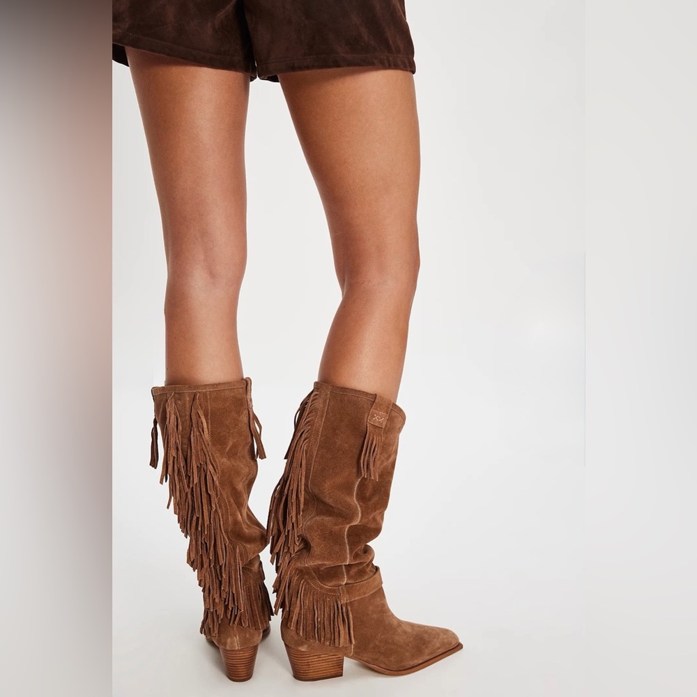 Free People | Faith Fringe Western Boots